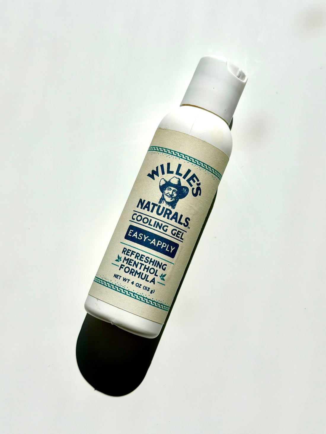 Willie's Naturals Cooling Gel - 4oz Easy Apply Squeeze - Refreshing Menthol Formula
