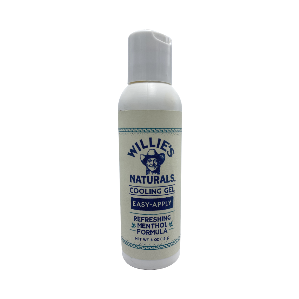Willie's Naturals Cooling Gel - 4oz Easy Apply Squeeze - Refreshing Menthol Formula