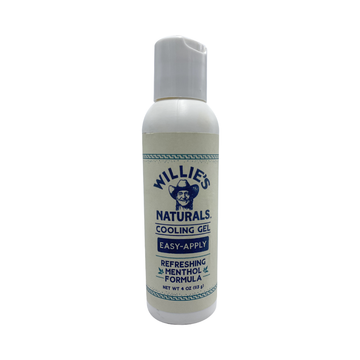 Willie's Naturals Cooling Gel - 4oz Easy Apply Squeeze - Refreshing Menthol Formula