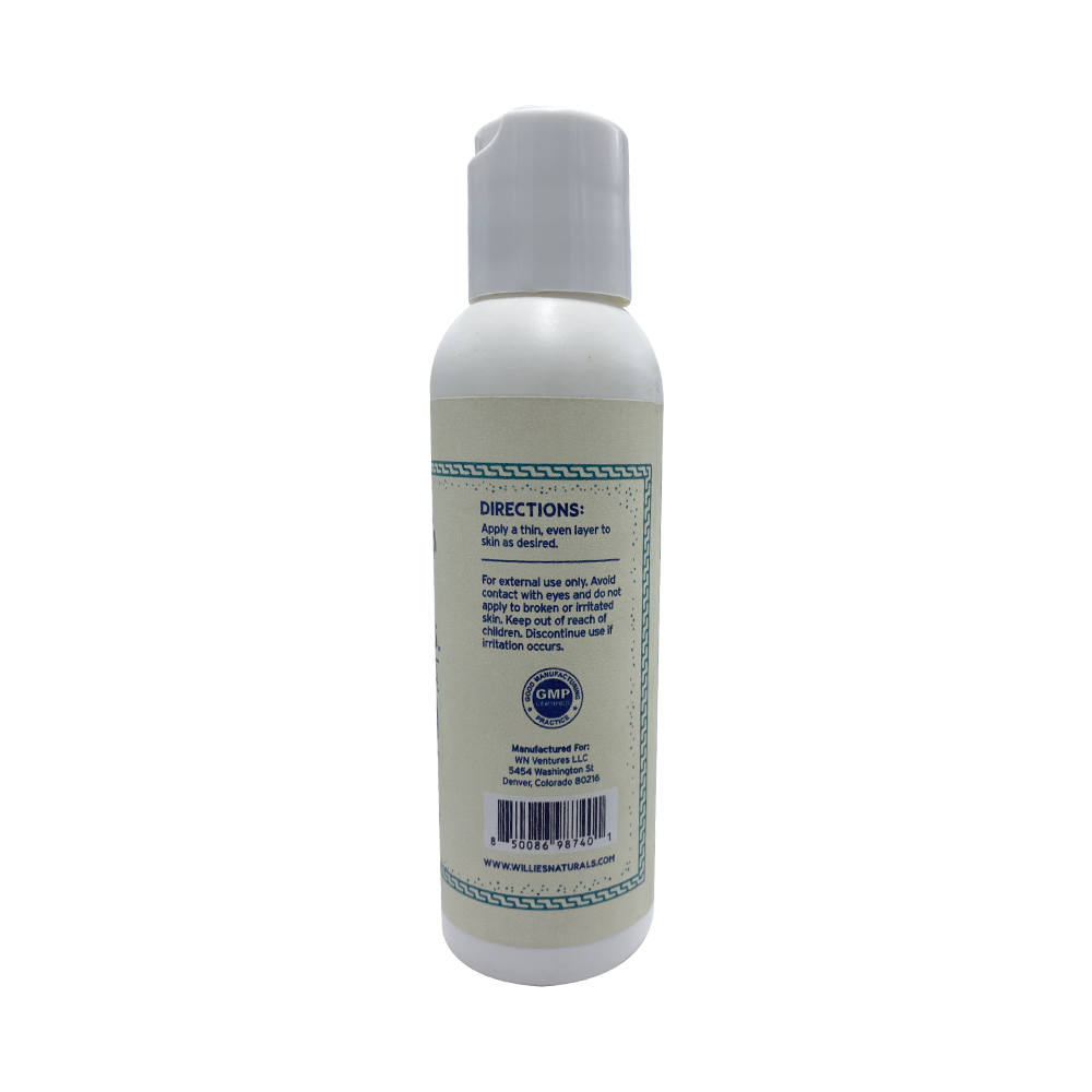 Willie's Naturals Cooling Gel - 4oz Easy Apply Squeeze - Refreshing Menthol Formula
