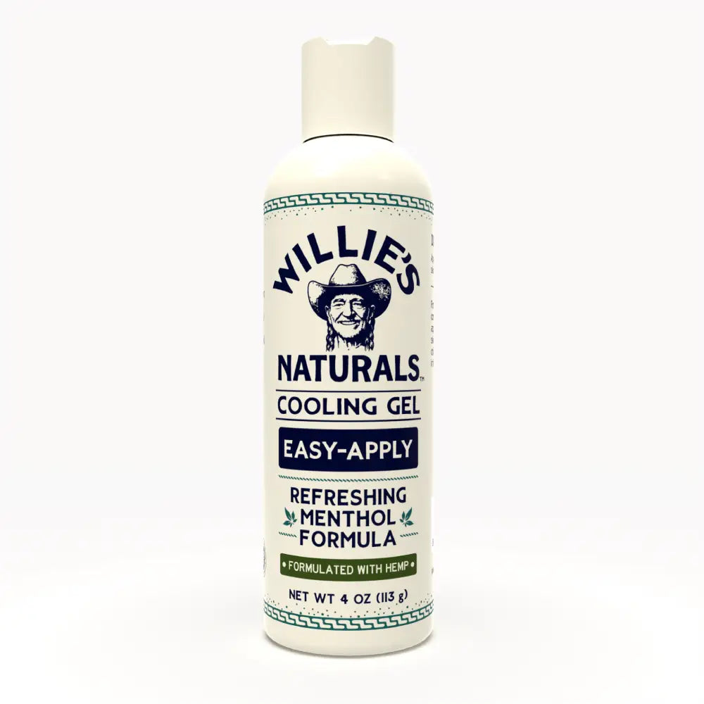 Willie's Naturals Cooling Gel - 4oz Easy Apply Squeeze - Refreshing Menthol Formula