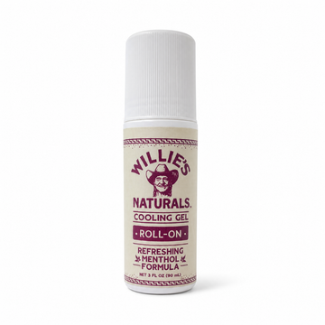 Willie's Naturals Cooling Gel - 3oz Roll-On - Refreshing Menthol Formula