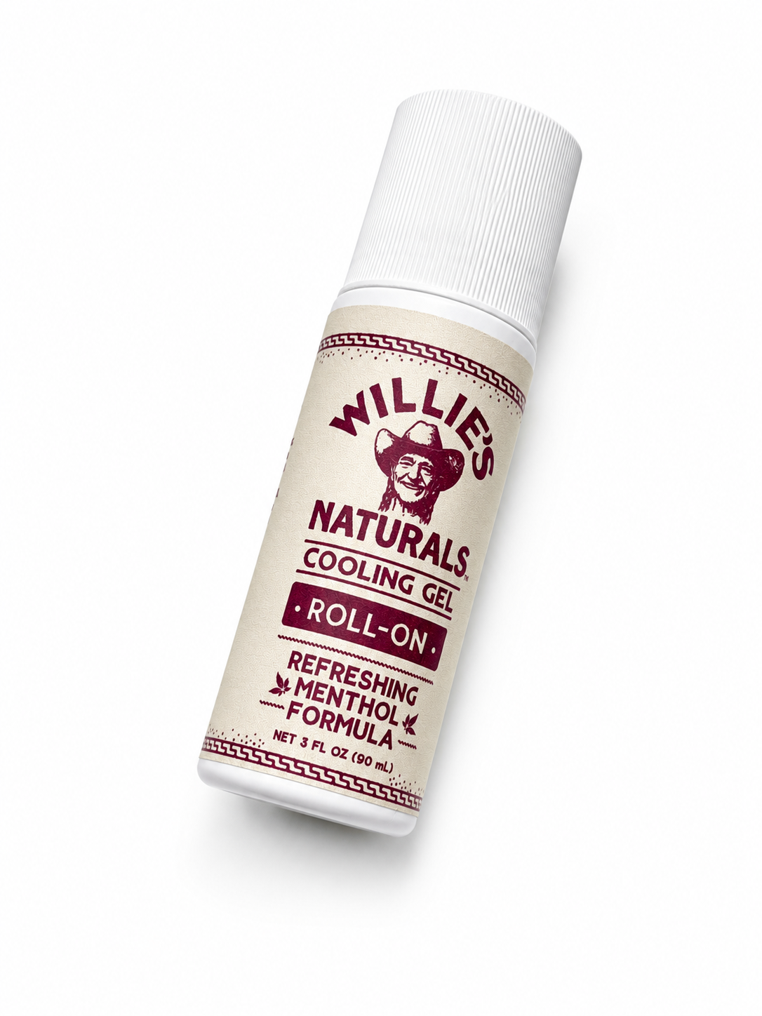 Willie's Naturals Cooling Gel - 3oz Roll-On - Refreshing Menthol Formula
